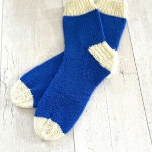 Hand-Knitted Socks - Merino - Blue