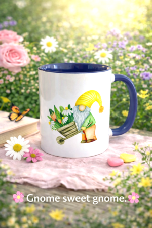 Customised Gnome Mug - Coffee/Tea Mug,  Gift, Secret Santa, Stocking Filler, Gift for Her/Him,  Birthday Gift