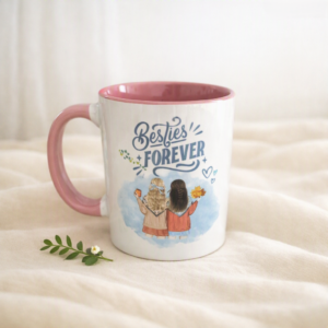 'Besties Forever' Customised Ceramic Mug - Gift