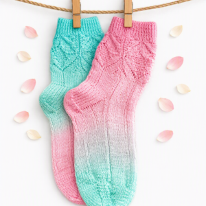 Hand-Knitted Ladies 'ODD' Socks;  75% Wool; Cosy; Quirky; One‑of‑a‑Kind