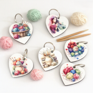 Customised Keyrings - Gift for Knitters - Stocking Filler