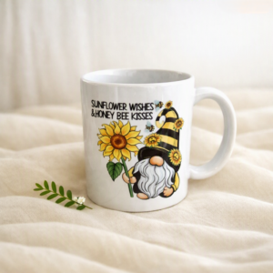 Sunflower Gnome Mug - Garden Inspired Gift